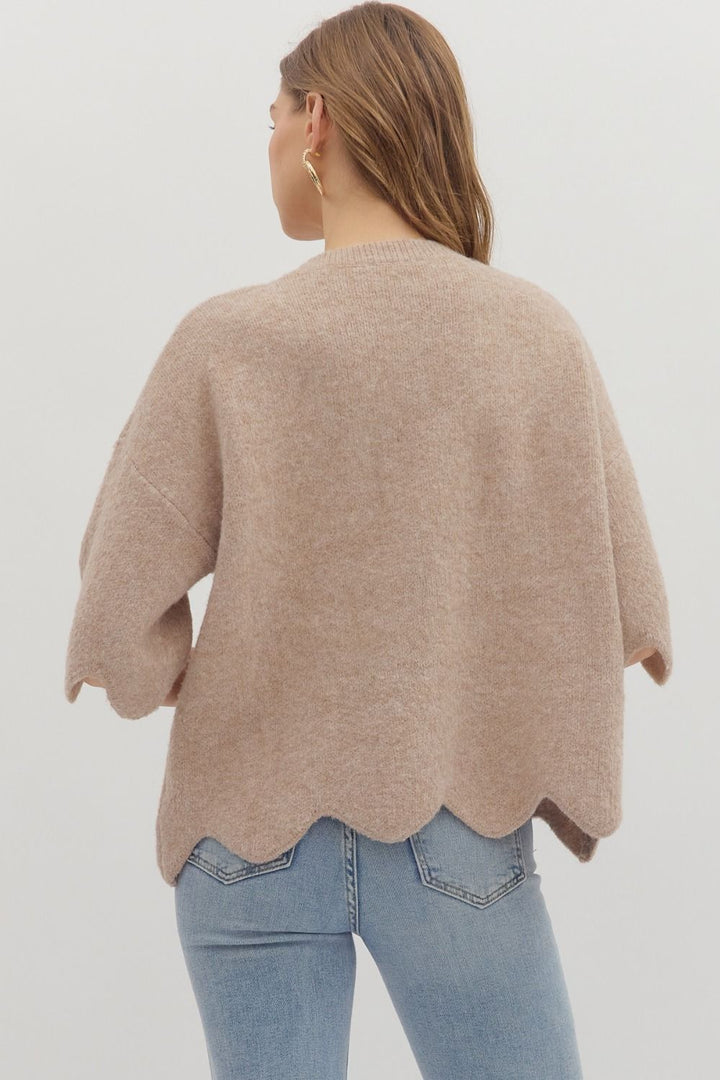 Solid Sweater Knit Relaxed