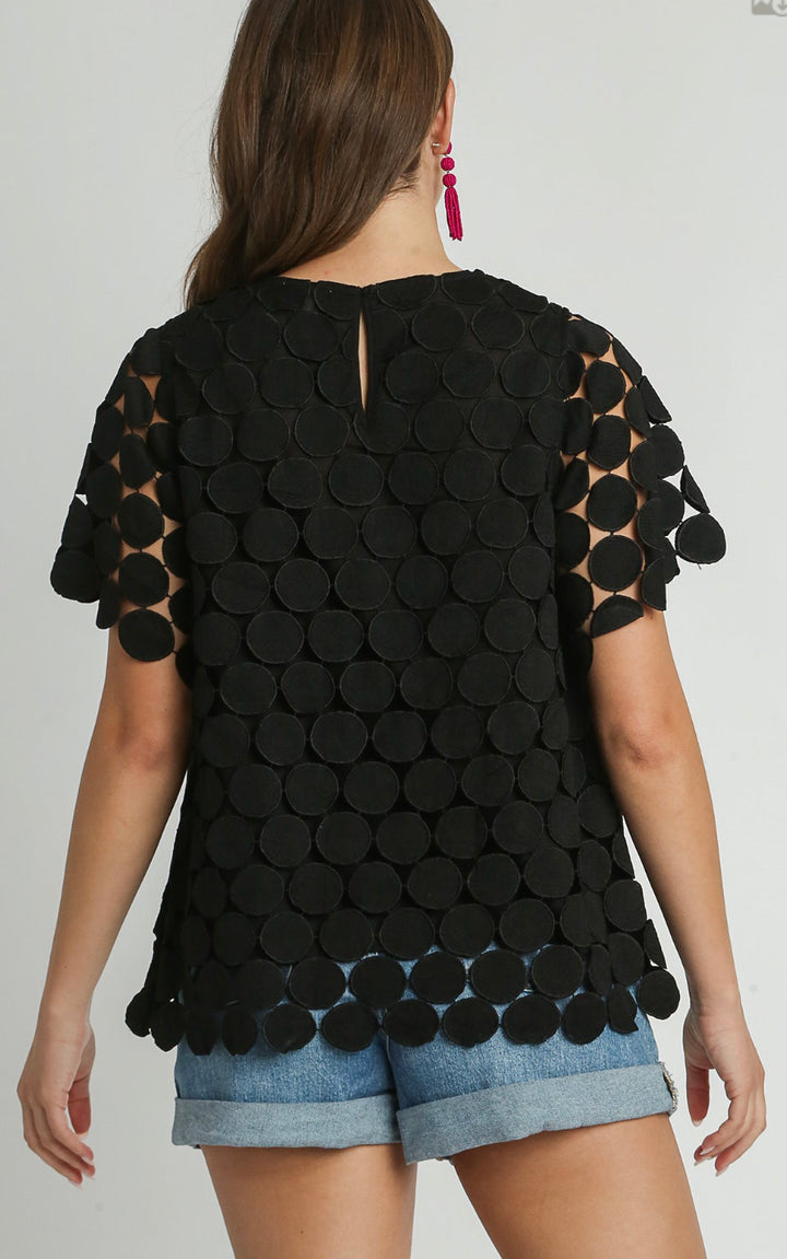 Polka Dot Lace Top